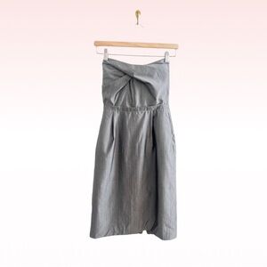 BANANA REPUBLIC Gray Strapless Dress (Sz 2)